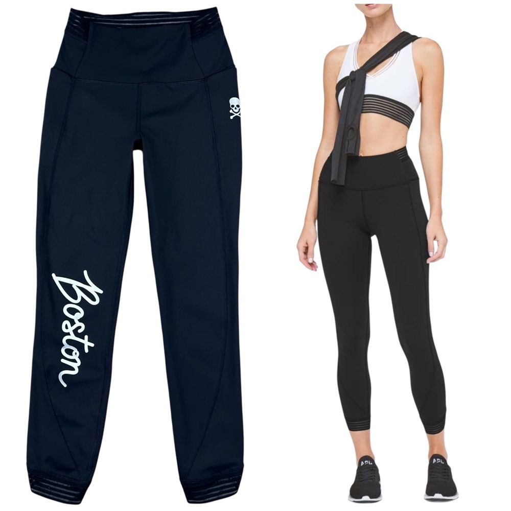 Lululemon Find Focus 7/8 Tight Leggings Size 4 Skull Goth Punk SoulCycle Boston